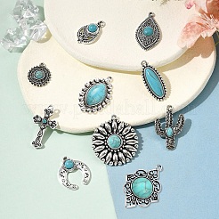 20Pcs 10 Styles Tibetan Style Alloy Pendants&nbsp;FIND-YW0005-61