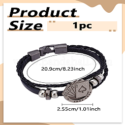 1Pc Retro Multi-strand Bracelets&nbsp;BJEW-LP0003-65