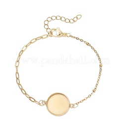 304 Stainless Steel Paperclip Chain Satellite Chain Bracelet Making&nbsp;BJEW-JB13073-01