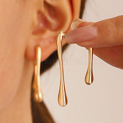 Teardrop Alloy Stud Earrings&nbsp;WH-WGDF3FC-02
