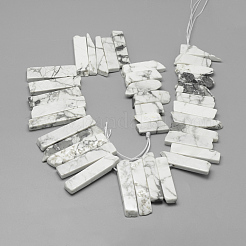 Natural Howlite Beads Strands&nbsp;G-R419-21