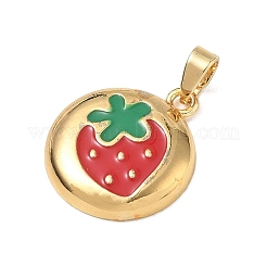 Brass Enamel Pendants&nbsp;KK-CBA5A06-01