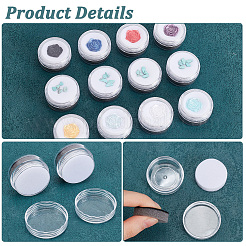 Column Plastic Loose Diamond Storage Screw Top Foam Gem Jars&nbsp;CON-HY0001-04A