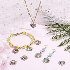 40Pcs 10 Style Rack Alloy Enamel Pendants&nbsp;ENAM-NB0001-65