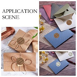 Self-Adhesive Kraft Paper Gift Tag Stickers&nbsp;DIY-G013-A01