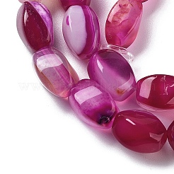 Natural Banded Agate Beads Strands&nbsp;G-G172-01K