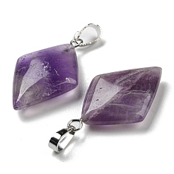 Natural Amethyst Pendants&nbsp;G-C066-03E