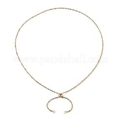 2Pcs 2 Colors 304 Stainless Steel Singapore Chain Necklace Making&nbsp;AJEW-JB01334
