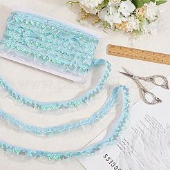 Chinlon Pleated Lace Trim&nbsp;OCOR-WH20012-21C