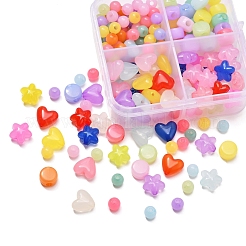 4 Style Transparent Acrylic Beads&nbsp;MACR-YW0001-62