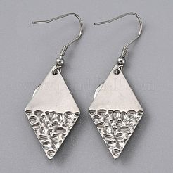 304 Stainless Steel Earring Hooks&nbsp;STAS-TAC0012-01P