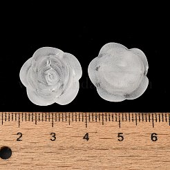 Frosted Transparent Acrylic Beads&nbsp;OACR-U006-03A