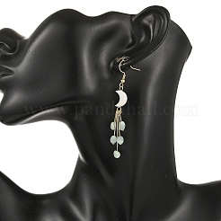 304 Stainless Steel Glass Dangle & Drop Earrings&nbsp;EJEW-JE07525