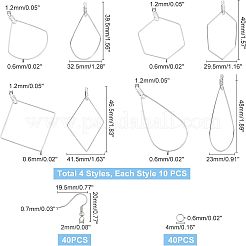 DIY Beaded Hoop Earring Making Kits&nbsp;DIY-UN0002-43P