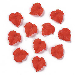 Autumn Theme Transparent Frosted Acrylic Pendants&nbsp;X-PAF002Y-12