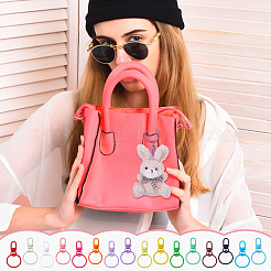32Pcs 16 Colors Baking Paint Zinc Alloy with Iron Swivel Snap Clasps and Rings&nbsp;FIND-PH0024-03