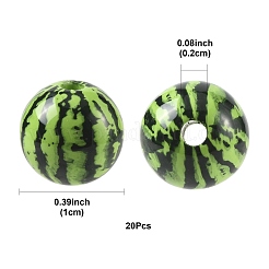 20Pcs Opaque Acrylic Beads&nbsp;MACR-FS0002-28A