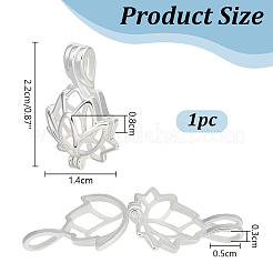 1Pc 925 Sterling Silver Bead Cage Pendants&nbsp;FIND-PH0026-28