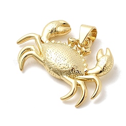 Crab Charms Brass Pendants&nbsp;KK-H529-57A-G