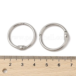Non-Tarnish 304 Stainless Steel Loose Leaf Book Binder Hinged Rings&nbsp;STAS-S127-02P-01