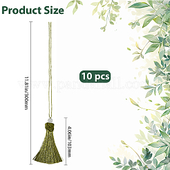 Polyester Tassel Pendants&nbsp;FIND-WH20031-12B