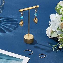 4Pcs 2 Colors Stainless Steel Hoop Earring&nbsp;STAS-LP0001-09