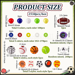 Sports Ball DIY Jewerlry Making Findings Kits&nbsp;DIY-PH0033-11