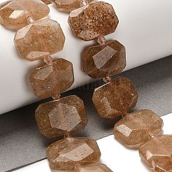 Natural Gold Strawberry Quartz Beads Strands&nbsp;G-H078-B15-01