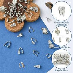 40Pcs 10 Styles Brass Triangle Rings&nbsp;KK-CJ0002-89