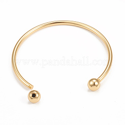 Rack Plating Brass Cuff Bangle Making&nbsp;KK-E078-01G