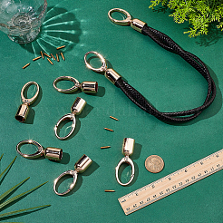 8Pcs Zinc Alloy Cord Ends&nbsp;FIND-AR0006-64G