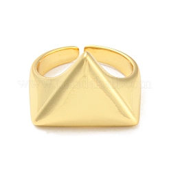 Rack Plating Brass Open Cuff Rings&nbsp;RJEW-Q784-14G