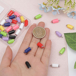 32Pcs 8 Colors Opaque Resin Pendants&nbsp;RESI-GL0001-11