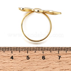 304 Stainless Steel Enamel Cuff Open Rings&nbsp;SA-CBA369F-04G-03