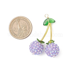 AB Color Opaque Resin Pendants&nbsp;PALLOY-JF04067