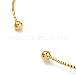 PVD Vacuum Plating 202 Stainless Steel Wire Choker Necklace&nbsp;NJEW-H011-05G