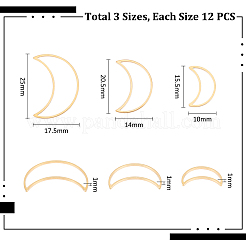 36Pcs 3 Styles 201 Stainless Steel Linking Rings&nbsp;STAS-UN0056-45