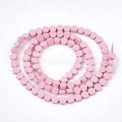 Spray Painted Non-magnetic Synthetic Hematite Beads Strands&nbsp;G-T116-03A-05