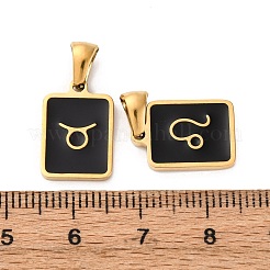 304 Stainless Steel Enamel Pendants&nbsp;STAS-I353-06G-A