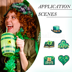 DIY Saint Patrick's Day Wood Dangle Earrings Making Kit&nbsp;DIY-TA0009-17
