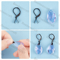 50Pcs 304 Stainless Steel Leverback Earring Findings&nbsp;STAS-BBC0001-51EB