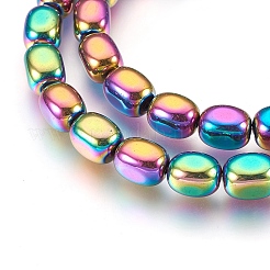Electroplate Non-magnetic Synthetic Hematite Bead Strands&nbsp;G-I208-14-B