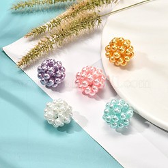 Round Woven Beads&nbsp;HY-JF-4MM-M1