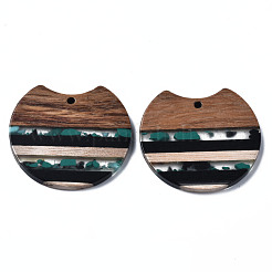 Resin & Walnut Wood Pendants&nbsp;RESI-N025-014A-D02