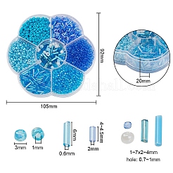 7 Style Baking Paint & Transparent & Trans & Ceylon Glass Seed Beads&nbsp;SEED-YW0001-45D