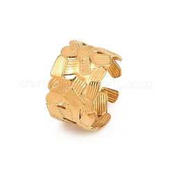 304 Stainless Steel Cuff Open Rings&nbsp;RJEW-Z125-01G
