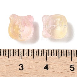 Transparent Spray Paint Glass Beads&nbsp;GLAA-Z011-01H