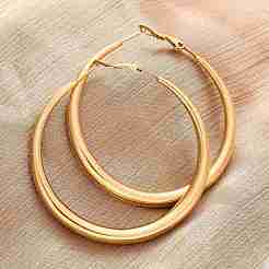 304 Stainless Steel Hoop Earrings&nbsp;X-EJEW-Z093-01G-01