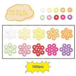 1500Pcs 10 Colors Light Colors Handmade Polymer Clay Beads&nbsp;CLAY-YW0001-37A