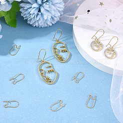 200Pcs Brass Hoop Earring Findings&nbsp;KK-CN0002-15